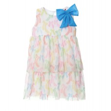 DOUBLE-LAYER DRESS WITH BOWS DOUBLE-LAYER DRESS WITH BOWS