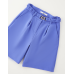 BLUE FORMAL SHORTS WITH BELT FOR GIRLS IDO