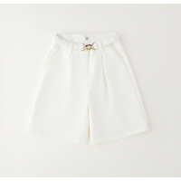 WHITE FORMAL SHORTS WITH BELT FOR GIRLS IDO WHITE FORMAL SHORTS WITH BELT FOR GIRLS IDO