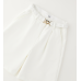 WHITE FORMAL SHORTS WITH BELT FOR GIRLS IDO