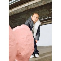 REVERSIBLE GREY PUFFER LOSAN