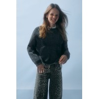 BROWN TWILL PANTS FOR GIRLS LOSAN