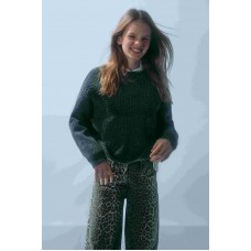 BROWN TWILL PANTS FOR GIRLS LOSAN