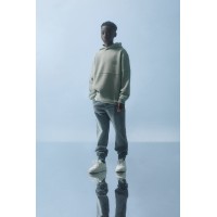 LIGHT GREEN FLEECE SWEATER LOSAN
