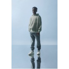 LIGHT GREEN FLEECE SWEATER LOSAN