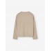 RIB BEIGE T-SHIRT FOR GIRLS LOSAN