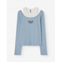LIGHT BLUE 2PIECES T-SHIRT