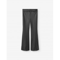 BLACK ECO LEATHER PANTS LOSAN