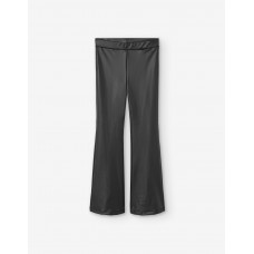 BLACK ECO LEATHER PANTS LOSAN
