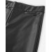 BLACK ECO LEATHER PANTS LOSAN