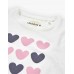 PINK GREY HEARTS T-SHIRT LOSAN 
