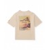 Boys knit T-shirt with Caribbean print 