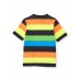 Boys knit T-shirt with horizontal stripes 