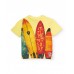 Boys knit T-shirt with surfboards 