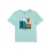 Boys knit T-shirt with urban design 