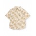 Boys woven shirt with palm tree design 
