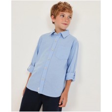 Boys woven shirt with roll-tab sleeves 