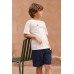 Boys knit T-shirt with Caribbean print Boys knit T-shirt with Caribbean print