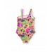 Girls knit swimsuit with asymmetric design 