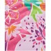 Girls knit towel with all-over floral design 