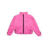 Girls plain jacket with elastic adjusters Girls plain jacket with elastic adjusters