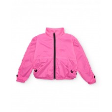 Girls plain jacket with elastic adjusters Girls plain jacket with elastic adjusters