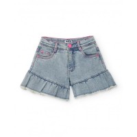 Girls plain soft denim shorts Girls plain soft denim shorts