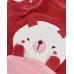 Baby knit romper with teddy bear embroidery Baby knit romper with teddy bear embroidery