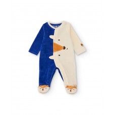 Baby knit romper with fox design