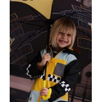 Childrens umbrella with automatic opening and taxi print Childrens umbrella with automatic opening and taxi print