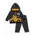 Boys fleece set with a geometric-design jacket and matching trousers Boys fleece set with a geometric-design jacket and matching trousers