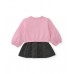 Girls fleece dress with handbag design and warm feel