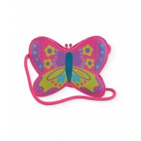 Girls butterfly-shaped handbag with floral print