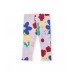 Girls fleece set with floral sweatshirt and printed leggings