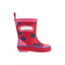 Girls rain boots with polka-dot print and easy fit Girls rain boots with polka-dot print and easy fit