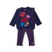Girls fleece set with heart-print sweatshirt and leggings Girls fleece set with heart-print sweatshirt and leggings
