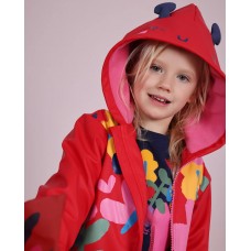 Girls raincoat with hood and ladybug design