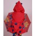 Girls raincoat with hood and ladybug design