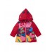 Girls raincoat with hood and ladybug design