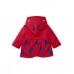 Girls raincoat with hood and ladybug design