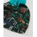 Knitted childrens set with hat and printed neck warmer Knitted childrens set with hat and printed neck warmer