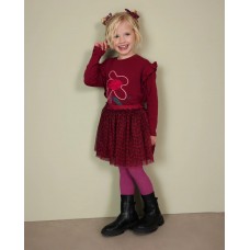 Girls tulle skirt with animal print design and elegant finish Girls tulle skirt with animal print design and elegant finish