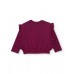 Girls knit shirt with ruffles on the sleeves and floral design Girls knit shirt with ruffles on the sleeves and floral design