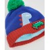 Boys knitted set with hat and scarf featuring a dinosaur design Boys knitted set with hat and scarf featuring a dinosaur design