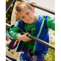 Boys fleece set with zip-up sweatshirt and printed trousers Boys fleece set with zip-up sweatshirt and printed trousers