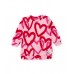 Girls plush dress with heart print and soft feel Girls plush dress with heart print and soft feel