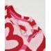 Girls plush dress with heart print and soft feel Girls plush dress with heart print and soft feel