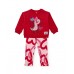Girls plush set with a fun graphic sweatshirt and matching leggings Girls plush set with a fun graphic sweatshirt and matching leggings