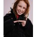 Girls-padded-coat-with-an adjustable hood and zippered pockets Girls-padded-coat-with-an adjustable hood and zippered pockets