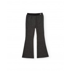 Girls flared trousers with a shiny fabric Girls flared trousers with a shiny fabric